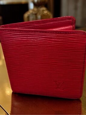 Louis Vuitton Leather Epi Wallet